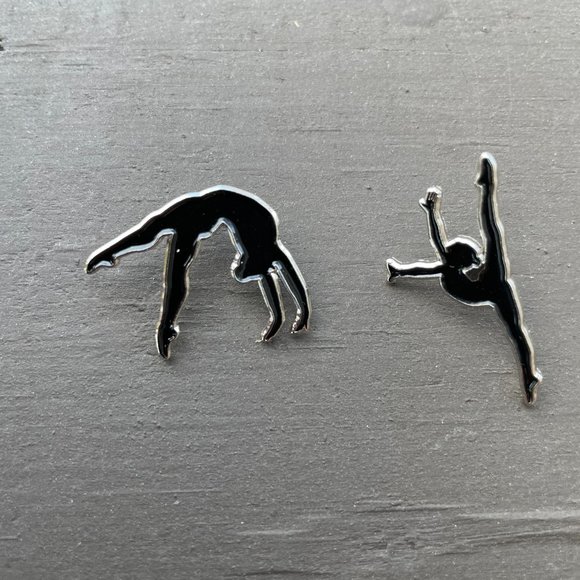 TWO Gymnastics Pins for Gymnast's Collection - Leap & Back Hand Spring - Picture 6 of 9